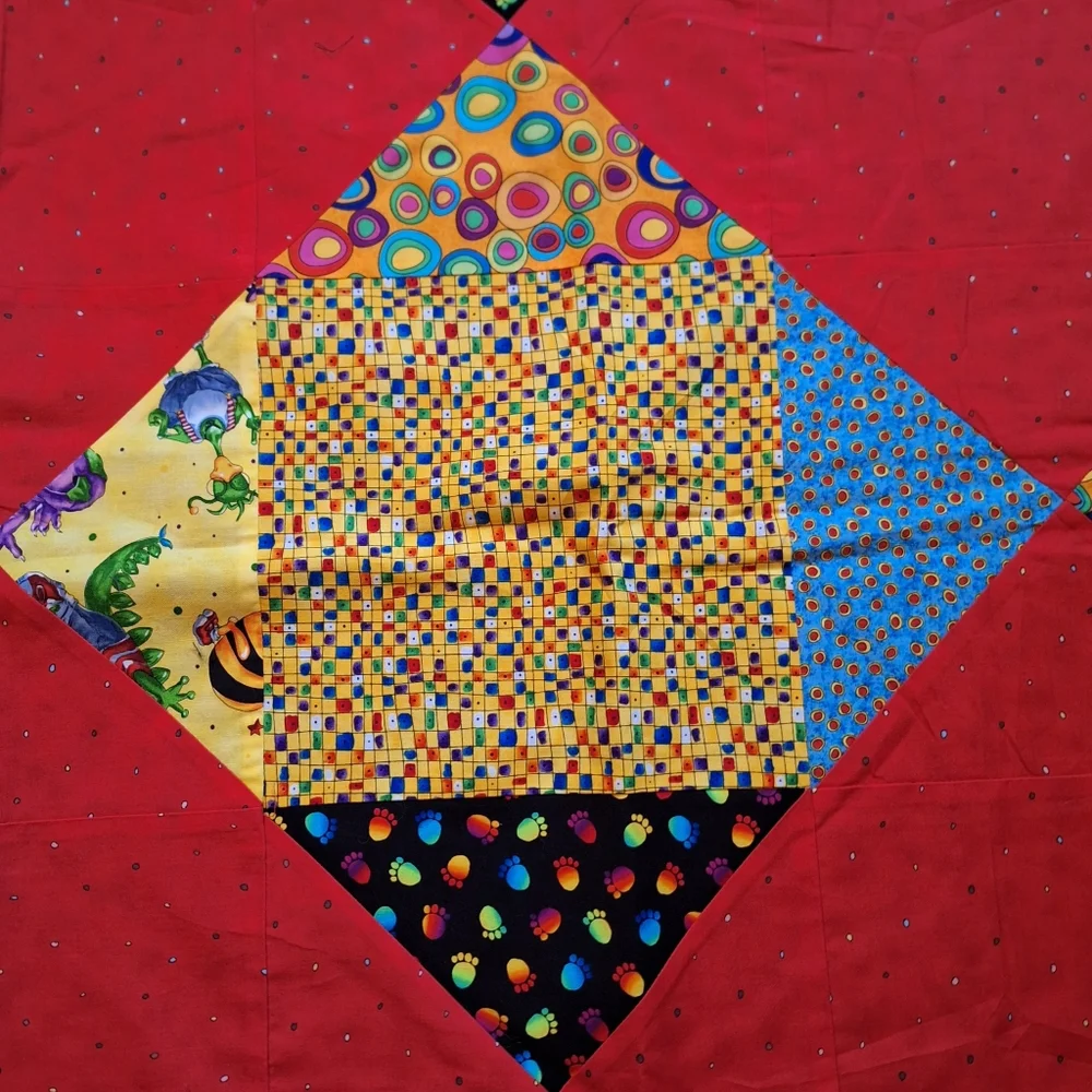 Handmade vibrantly colored