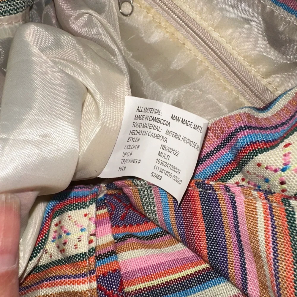 Colorful Striped Women's Bag