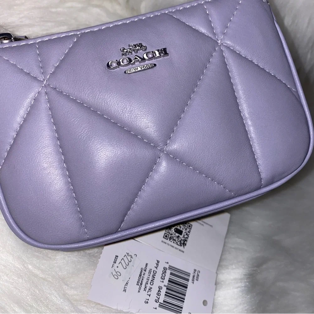 Coach nappa leather wristlet New Nolita 15 With Puffy Diamond Quilting