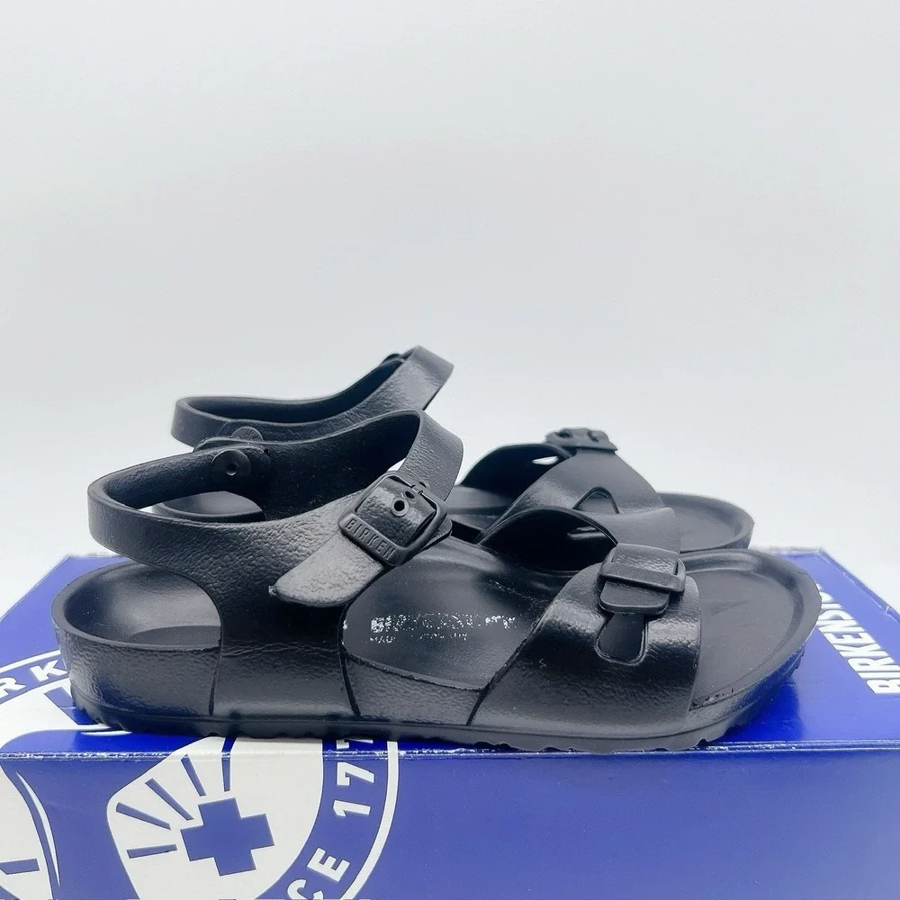 Birkenstock Rio Essential Kids Sandals Shoes Black EVA EU 34 US 3 - 3.5