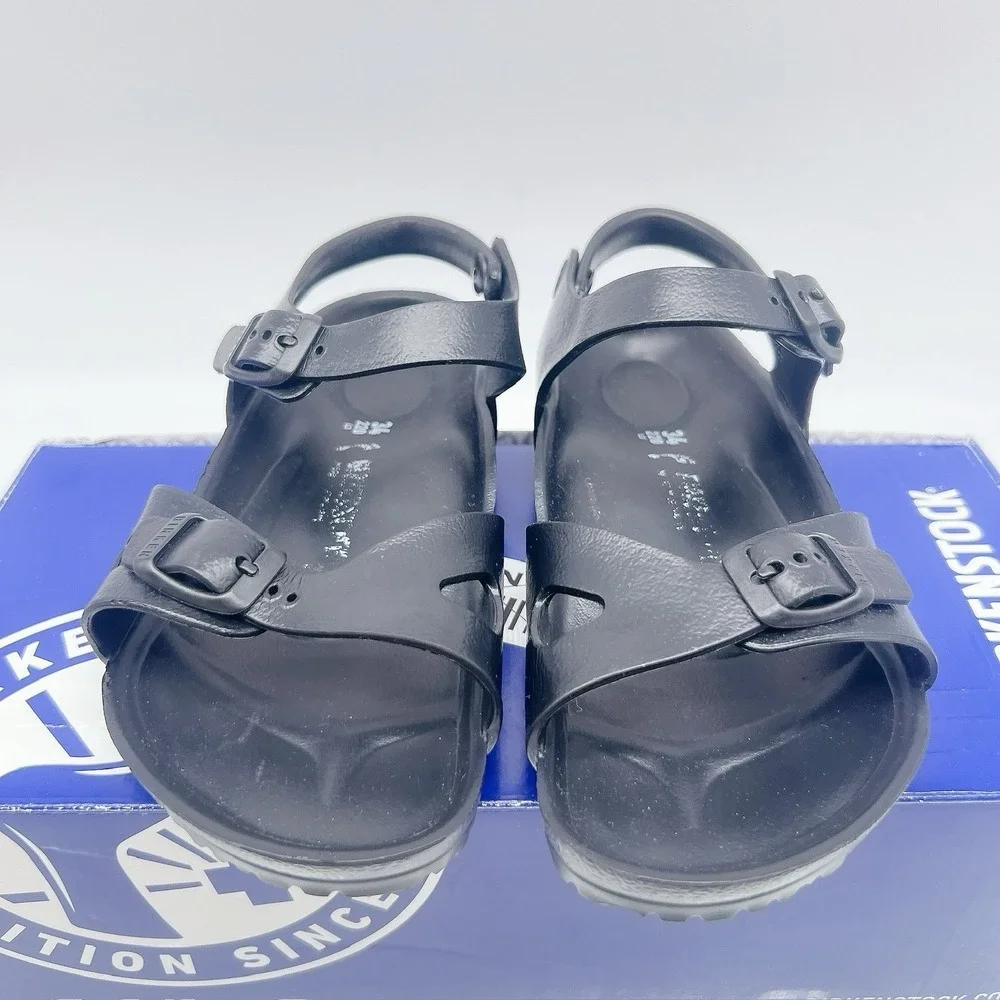 Birkenstock Rio Essential Kids Sandals Shoes Black EVA EU 34 US 3 - 3.5