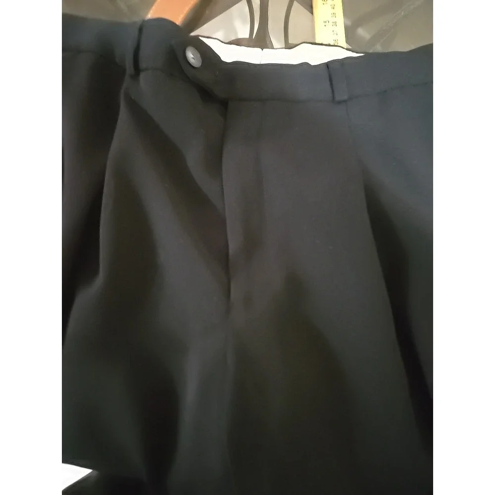 Lacoste Slacks Pants Size 32 Men's Black Dress Classic Fit Trousers