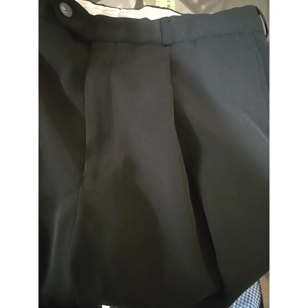 Lacoste Slacks Pants Size 32 Men's Black Dress Classic Fit Trousers