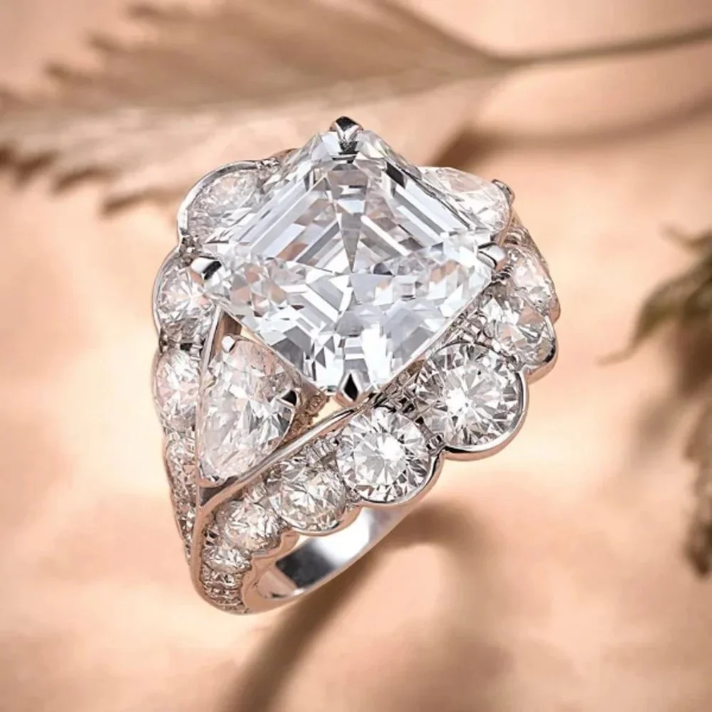 ❤️925 STERLING SILVER princess cut