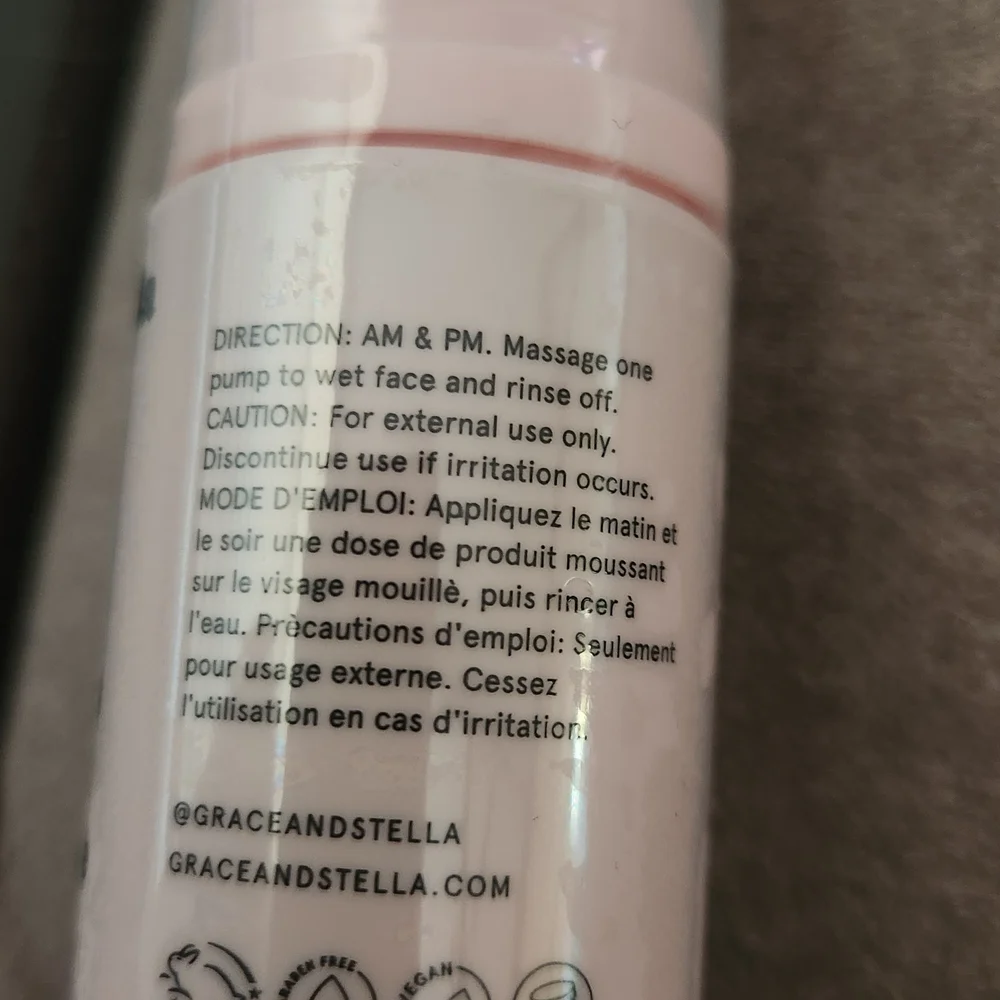 Grace & Stella Pink Foaming Face Wash