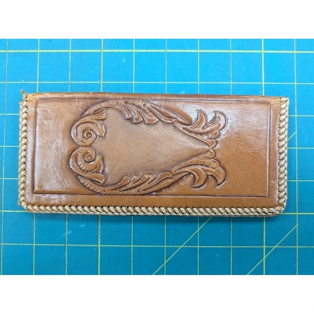 Leather Tooled Checkbook Cover 8
