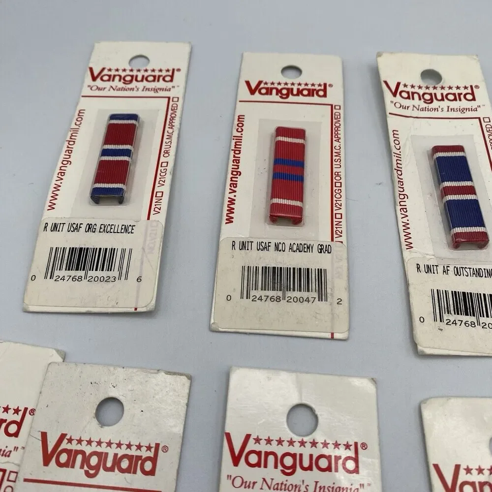 Mixed Lot US Vanguard Military Ribbon Bars Pins & Accessories Awards Collection