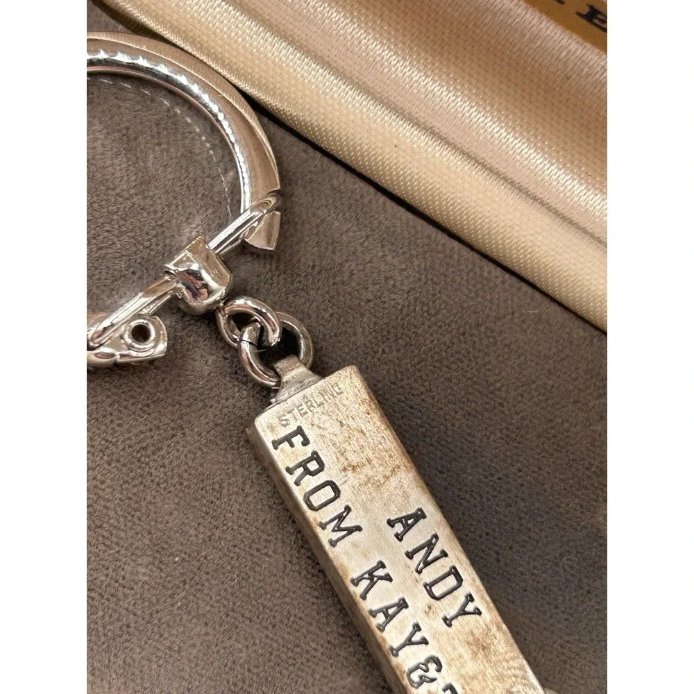 Vintage Sterling Anson Key Protector Pragers Jewelry Keyport, NJ