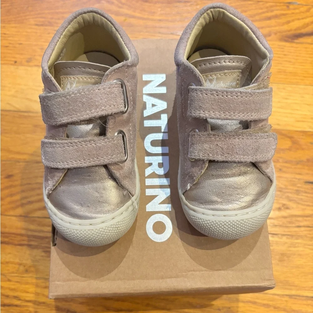 NATURINO KOLDE LEATHER/SUEDE SNEAKERS SIZE 22