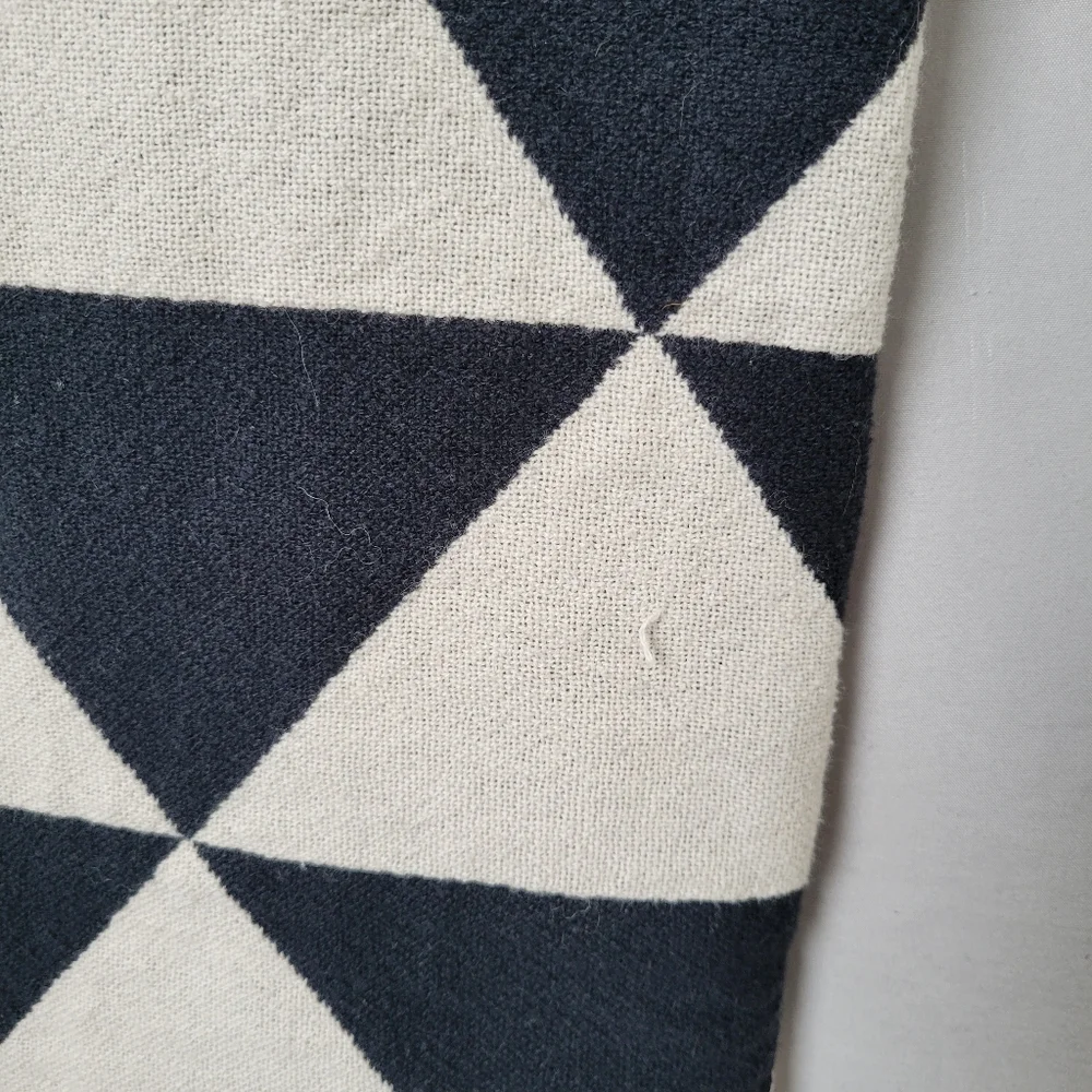 Ikea Johanne Fringe Blanket Throw