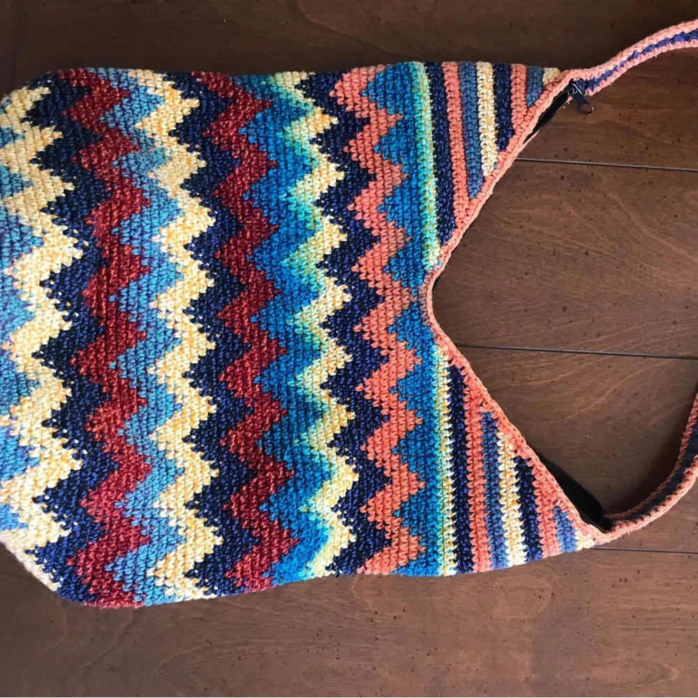 Boho Hippie‎ Bucket Bag Purse Colorful