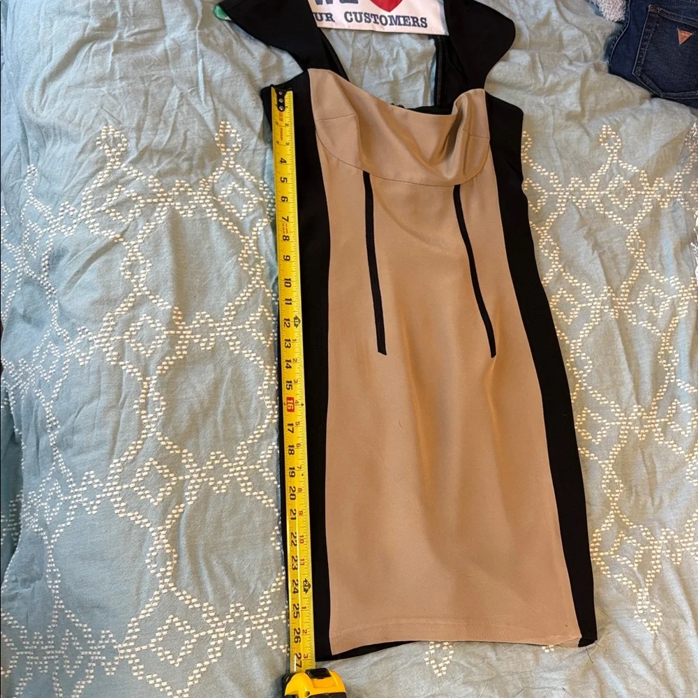 Jay Godfrey Carmella Colorblock Cap Sleeve Fitted Mini Dress