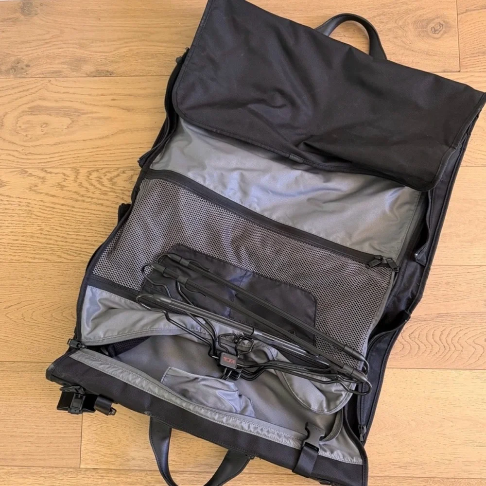 Tumi black duffel
