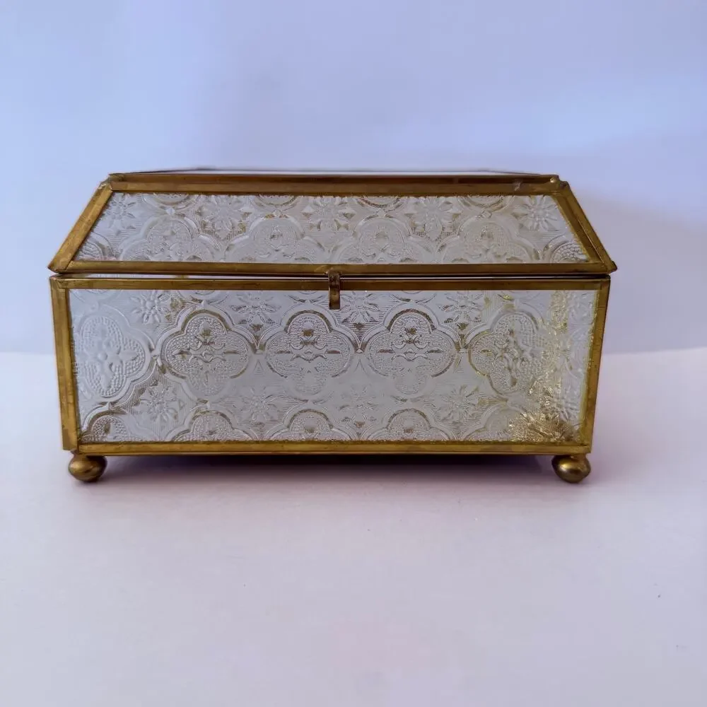 Vintage brass glass