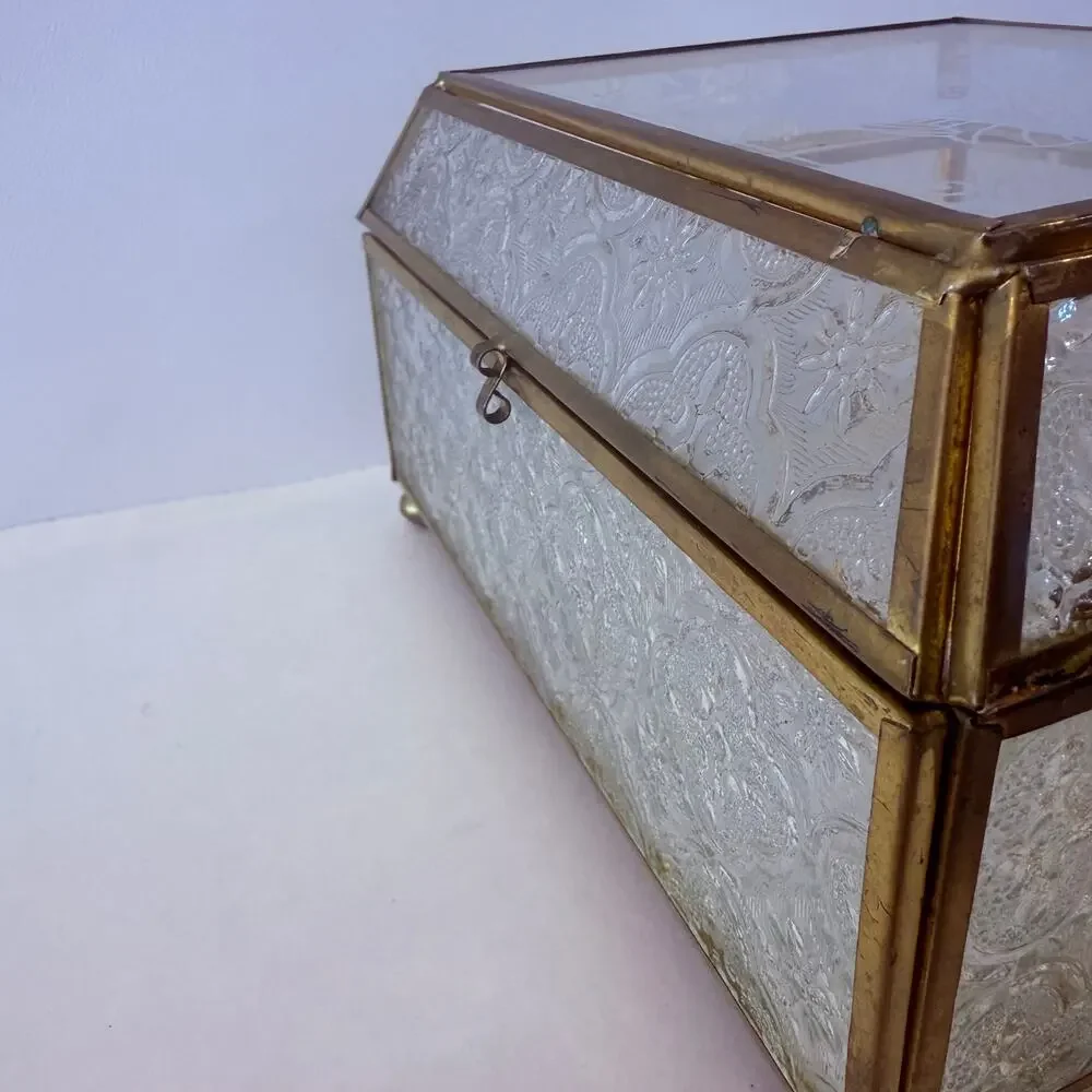 Vintage brass glass