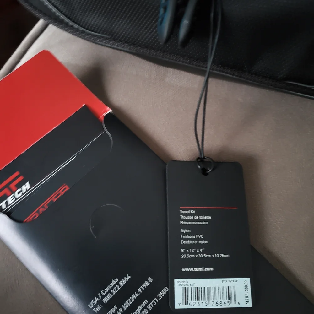 Tumi black sleek