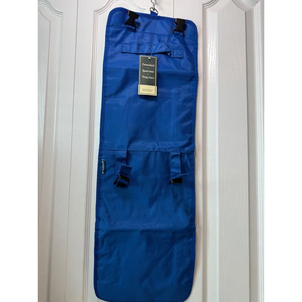 Hanging Toiletry Bag Travel‎ Organizer Pavilia Blue Foldable Cosmetic Makeup Ca