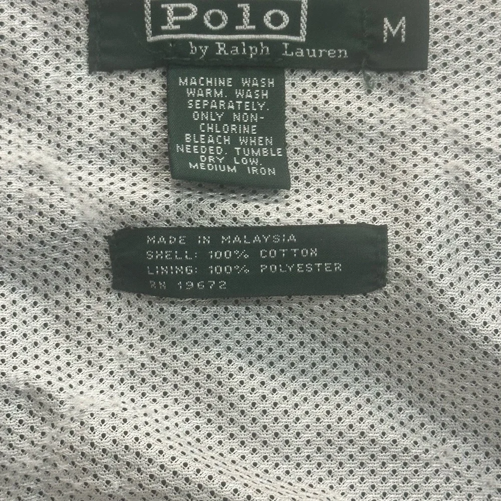 Polo Ralph Lauren Navy Anorak Windbreaker Jacket Men’s Size Medium