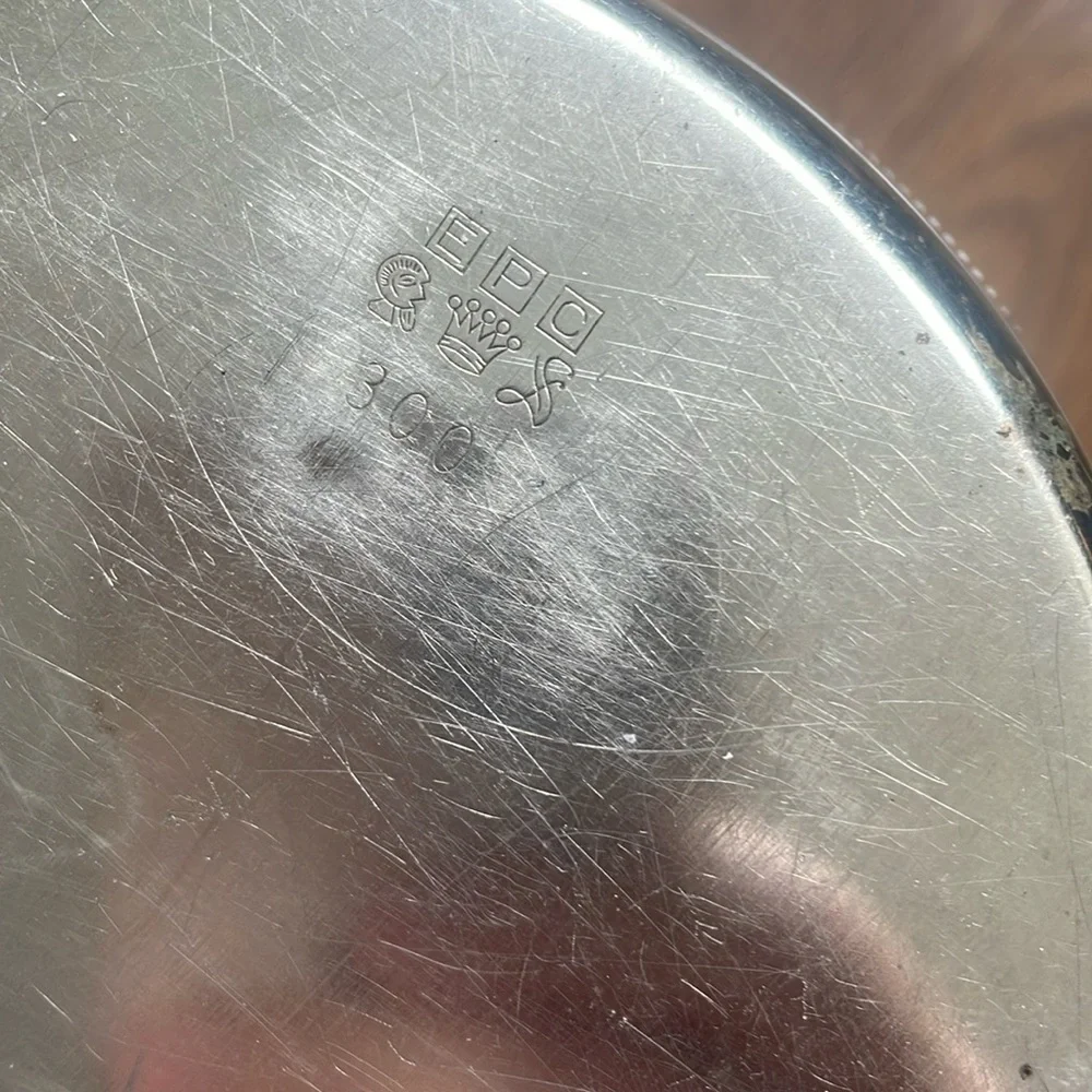 Sheffield Silver-plate W/ Lid Engraved EPC 300 Crumb Butler Ashtray VTG