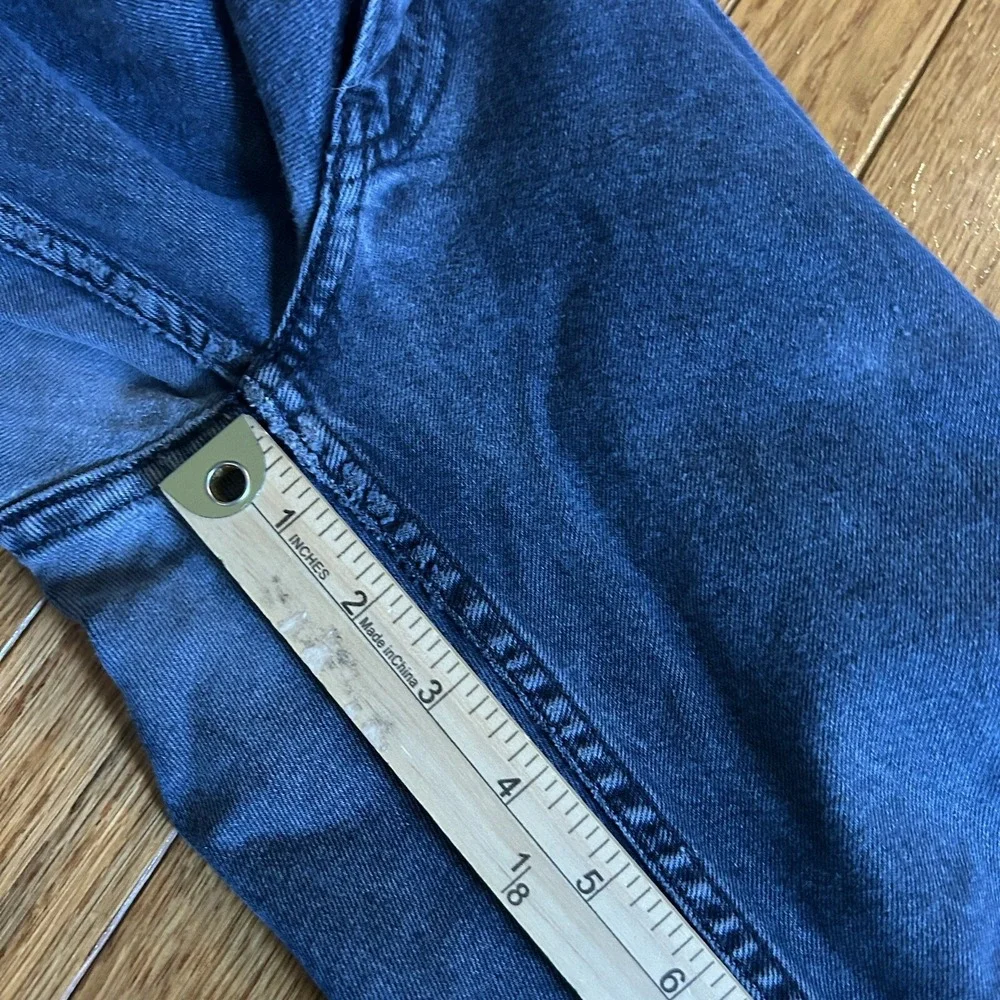 Levi's Jeans Mens 34x34 (Actual 33x32) 511 Blue Slim Fit Dark Wash Faded Denim