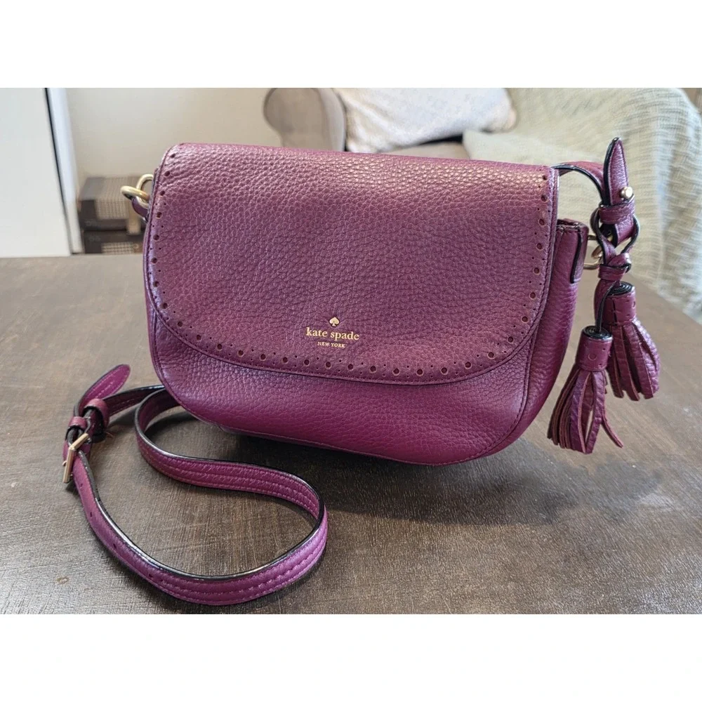 Kate Spade James Street Adelaide Crossbody Merlot WKRU4581 $259