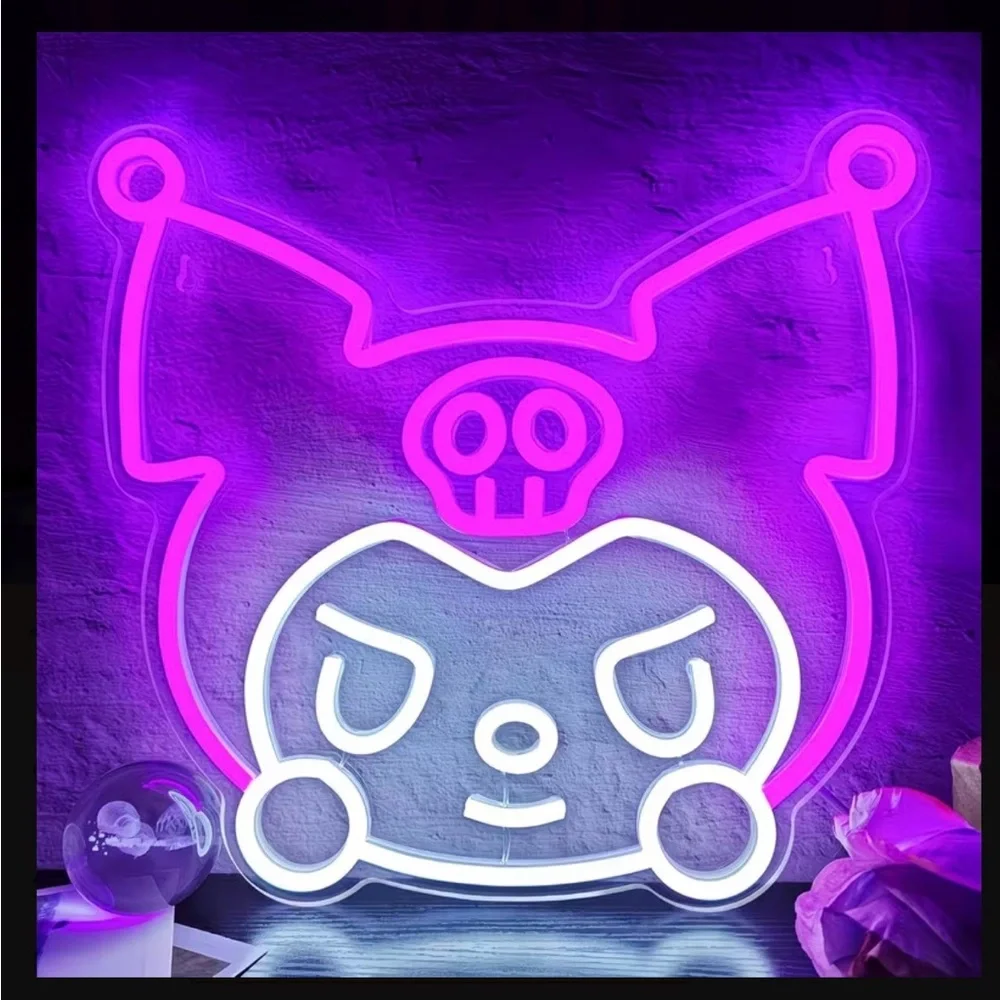 Hello Kitty Purple and White Wall Decor Mirror 13 in Length / 12.4 in height