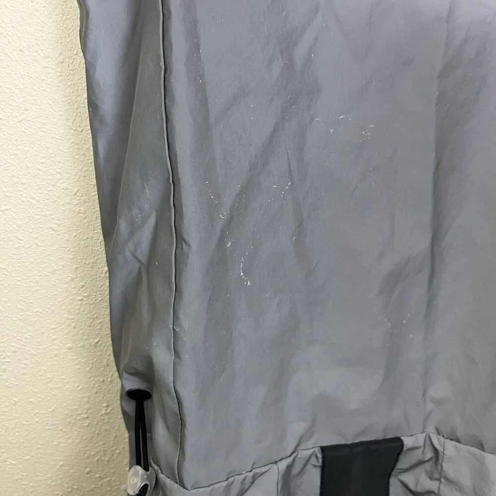 Vanpardo Reflective Hi-Vis Waterproof Outdoor Dog Rain Coat Gray Canine MEDIUM