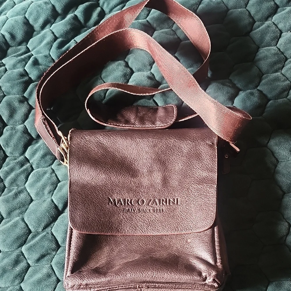 Brown Leather Messenger Bag for Men