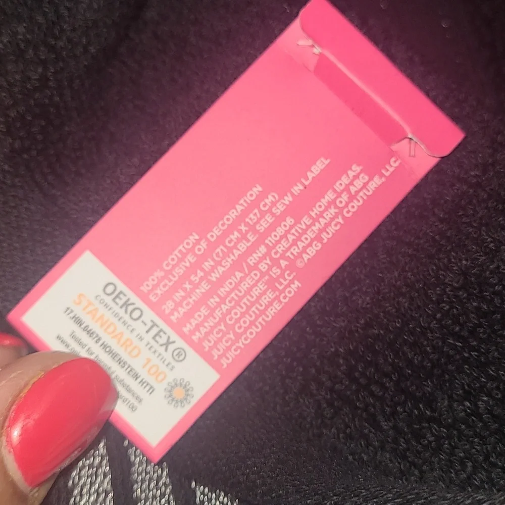 Juicy Couture chic towel