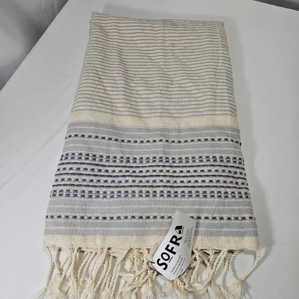 Sofra Large Towel 38×70 Natural Fibers - Natural Colors Nutral