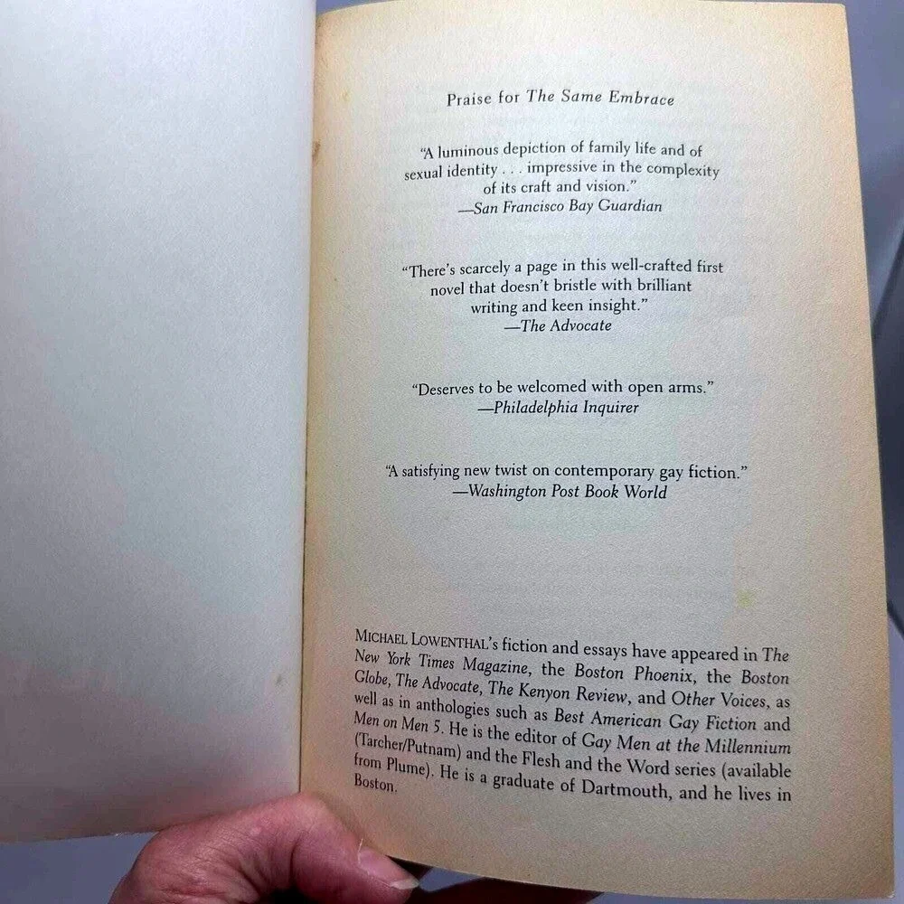 The Same Embrace Michael‎ Lowenthal A Novel Paperback 1999
