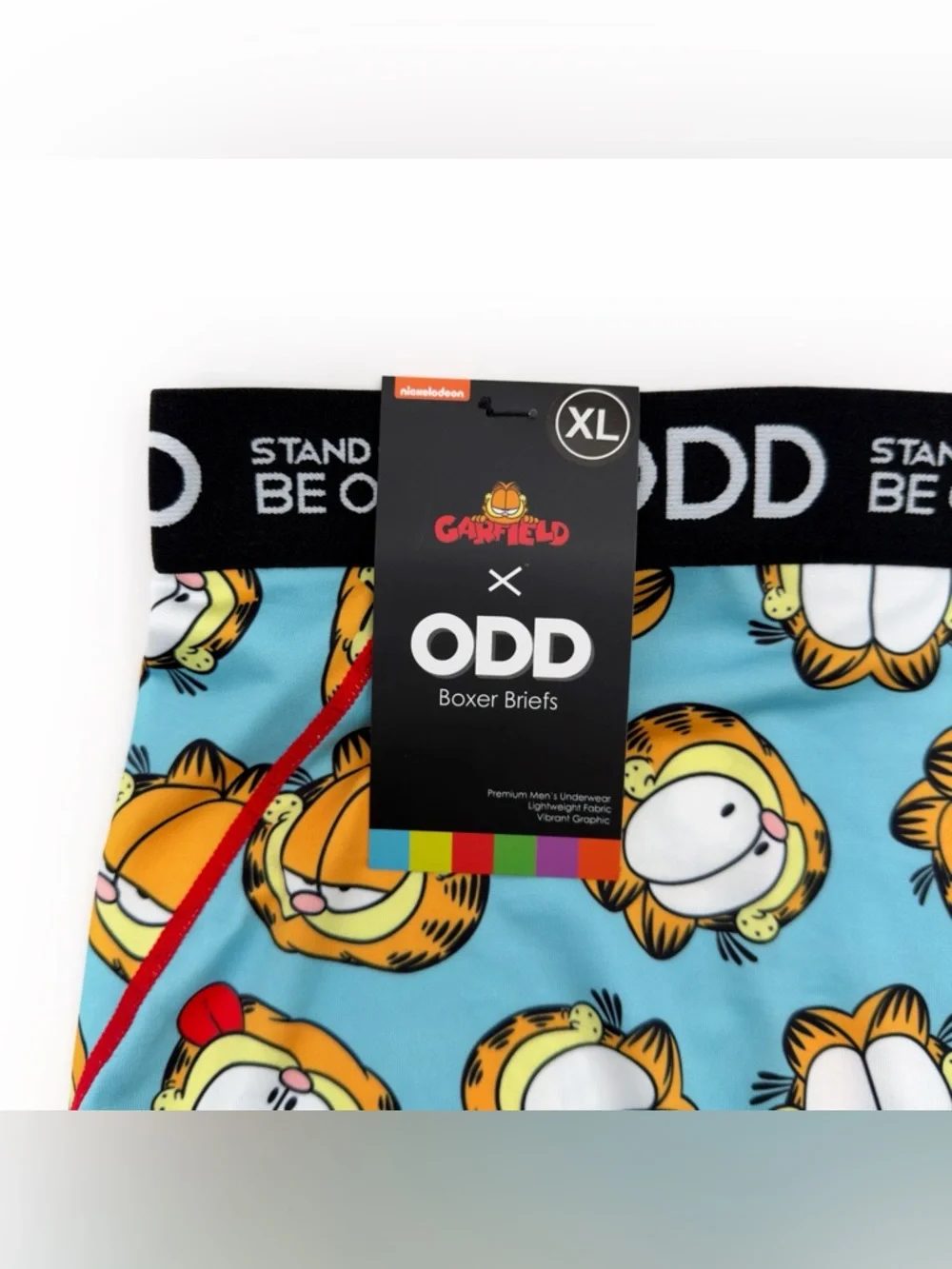 NWT New Odd Sox Garfield Boxer Briefs Mens Size XL Underwear 90s Nickelodeon
