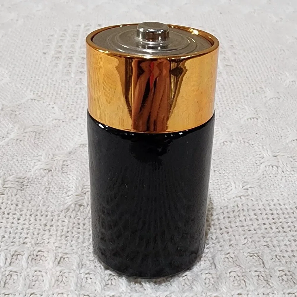 Vintage Avon SUPER CHARGE DURACELL BATTERY Empty Collectible Bottle Decor