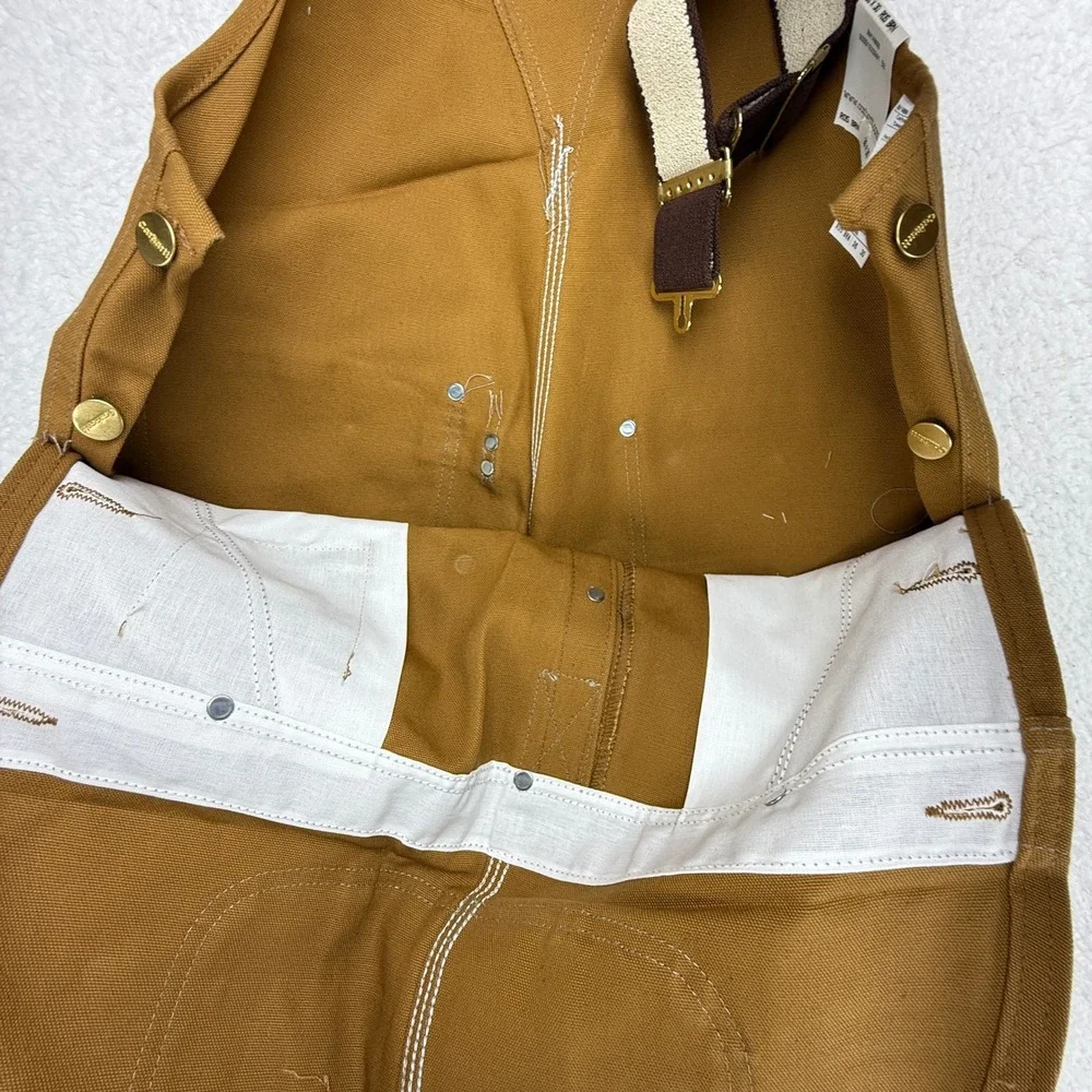 Carhartt Traditional Duck Bib Overalls Mens 36x30 R05 BRN Brown USA NWT NOS