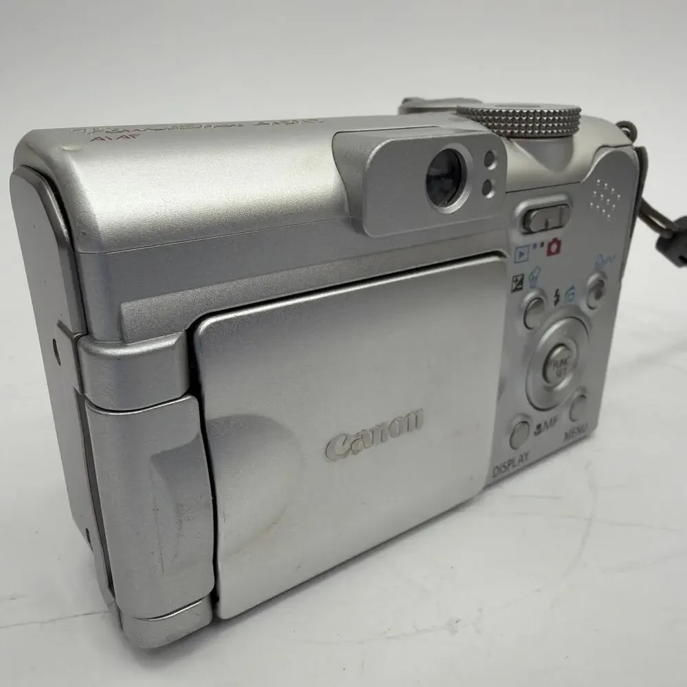 Canon PowerShot A610 PC1146 5.0MP Silver Digital Camera For Parts Repair