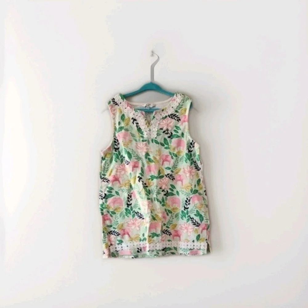 Girls large‎ crown and Ivy shirt elephants