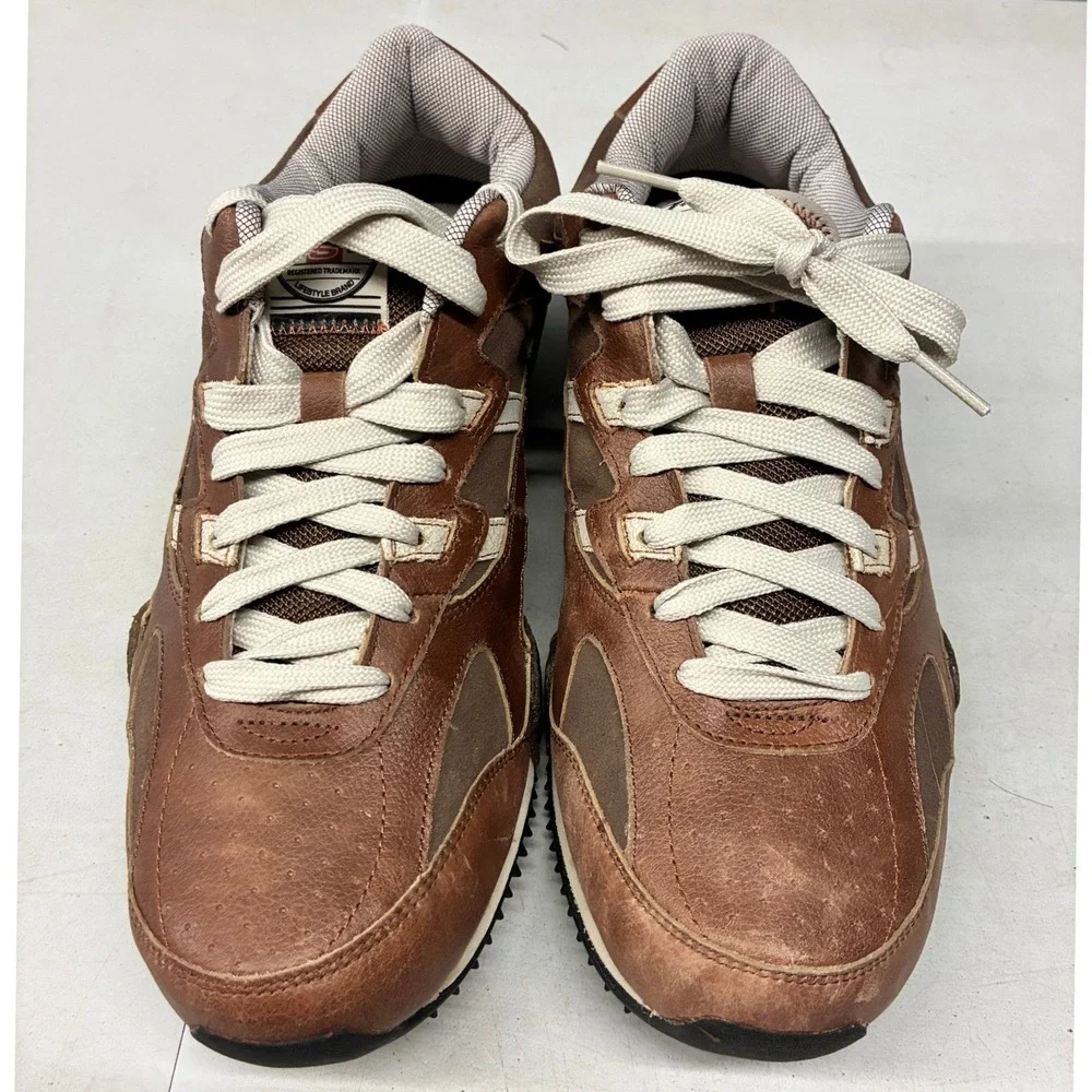 Skechers Urban Spike B-Boys Sneakers 50373 BRNT Mens 9.5 Brown Casual NWB