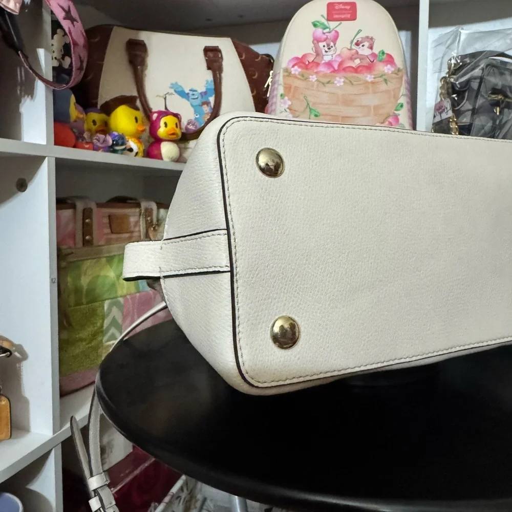 Coach Tan and Cream Sierra Satchel Bag