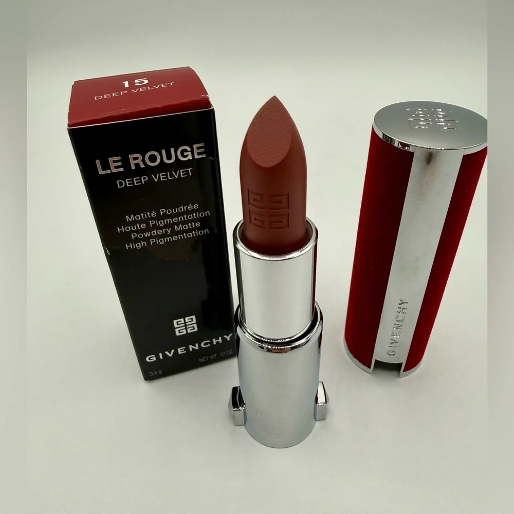NEW Givenchy Le Rouge Deep Velvet Lipstick in: 15 DEEP VELVET