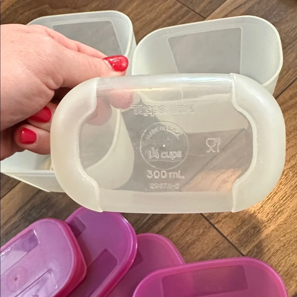 Tupperware set purple