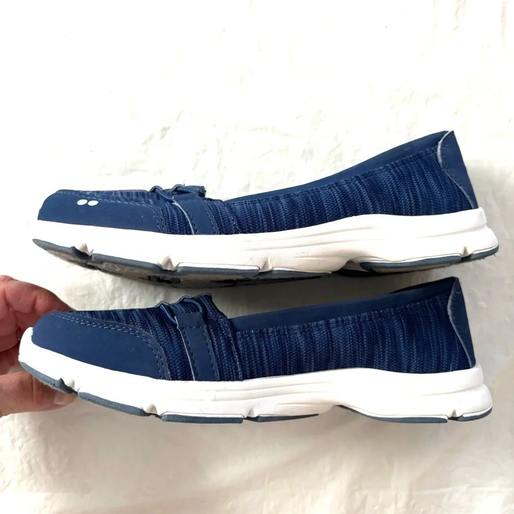 Ryka Jamboree Navy Fashion Sneaker slip on memory foam SZ 6.5 NWOT