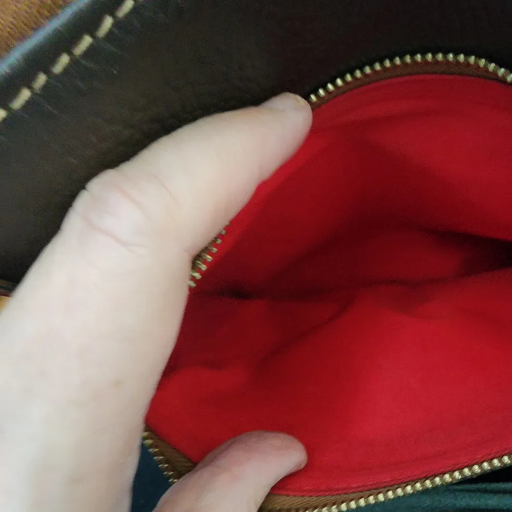 Dooney & Bourke Dark Brown and Tan Crossbody Bag