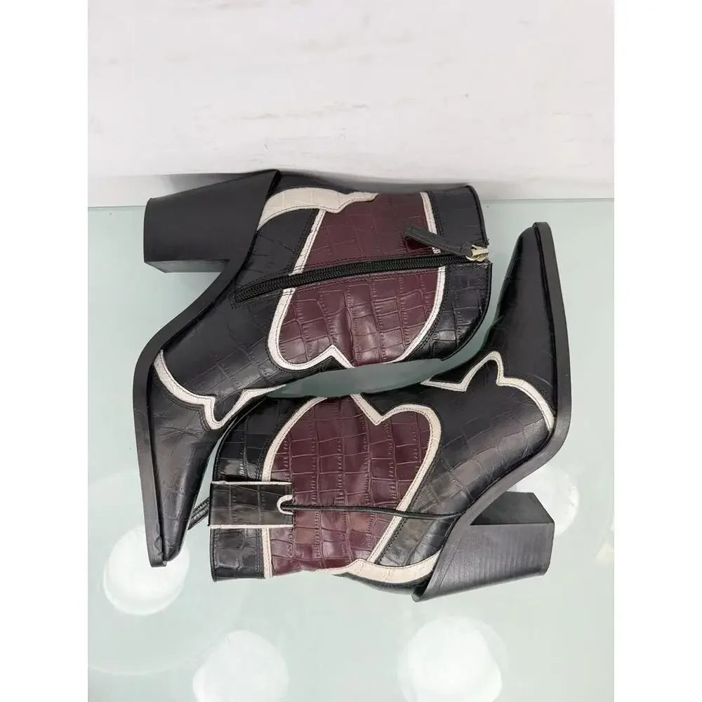 Zara croc embossed
