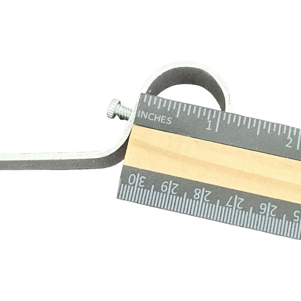 Curtain Bracket, 3 Pcs Holders, Fixed Brackets for up to 1 inch Rods Chrome