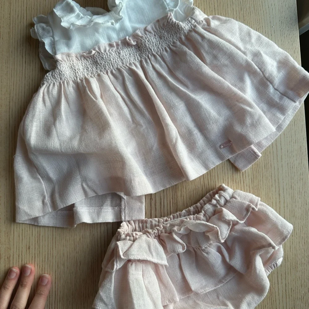 Mayoral Pink and White Kids Dress