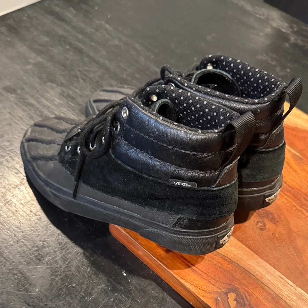 Vans 3M Weatherproof Scotch Guard Protector Black High-Top Lace Up Boots 6.5M/8W