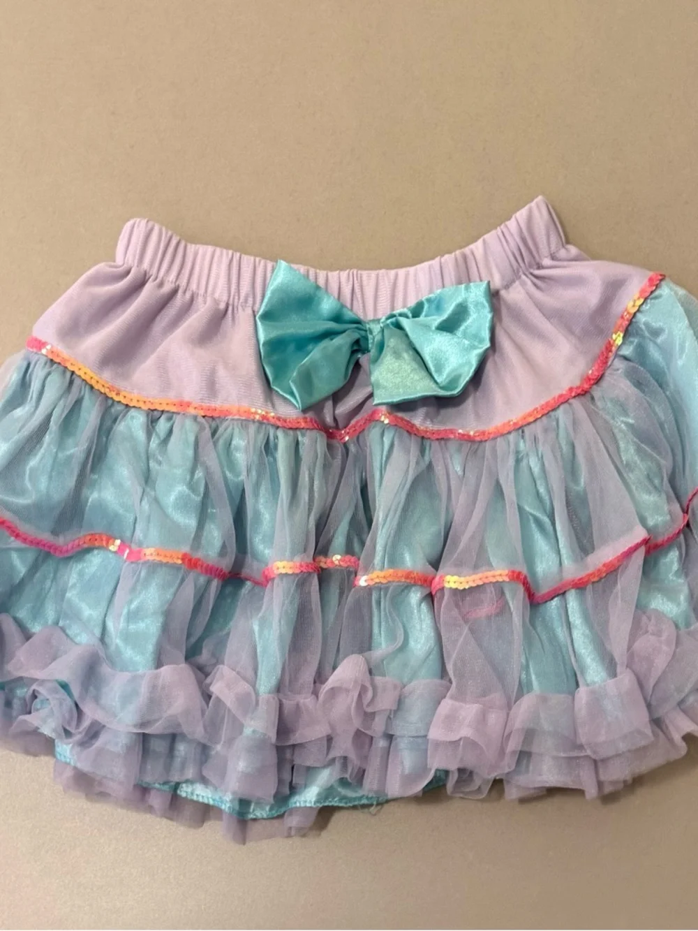 Kids Dance Costume Skirt - Purple and Blue