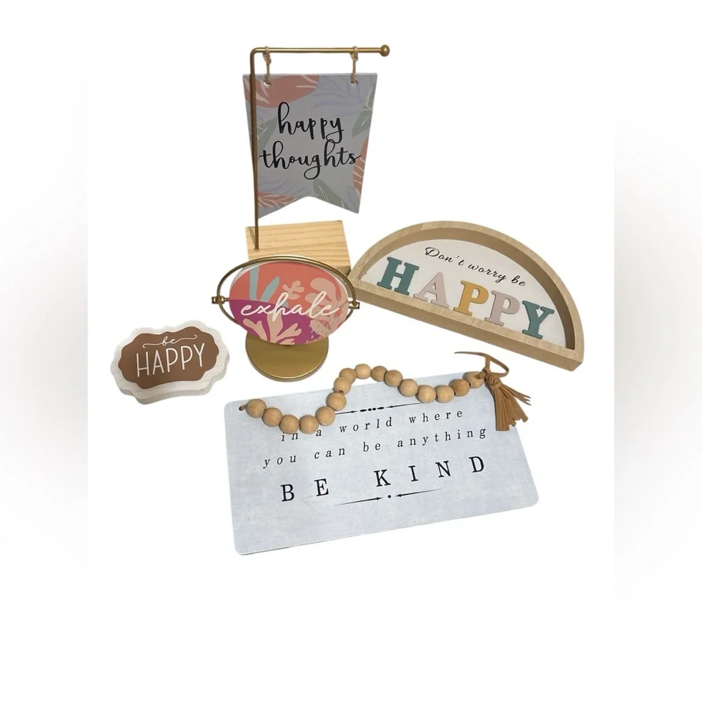 Decorative Shelf Accent Set (5)- Multicolor