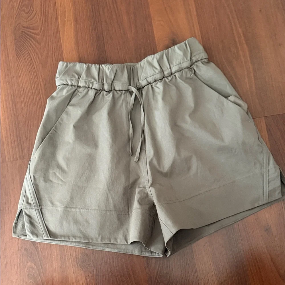 lululemon athletica High Waist Olive Green Shorts