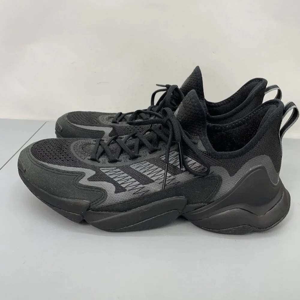 Adidas Mahomes Impact FLX Training Shoes Sneakers Athletic Triple Black Mens 11